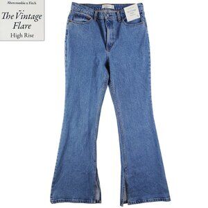 Abercrombie Fitch Vintage Flare Jeans High Rise Women's "29/8 Long" 31x33 NWT